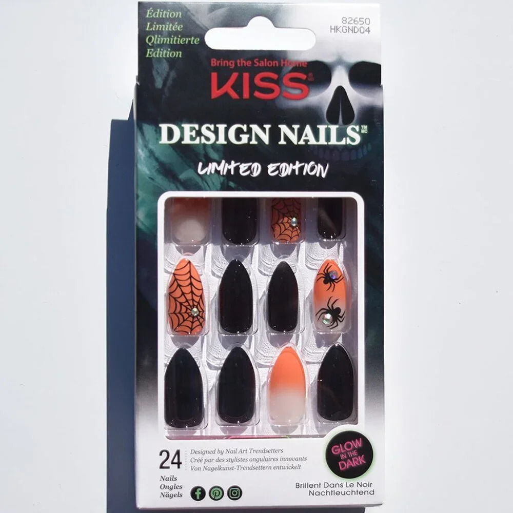 KISS Special Design Glow Dark Halloween Nails / Medium Length - Goodie Bags